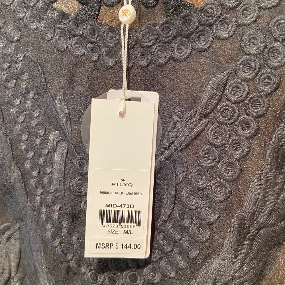 Pilyq NWT Black  Swim suit cover up